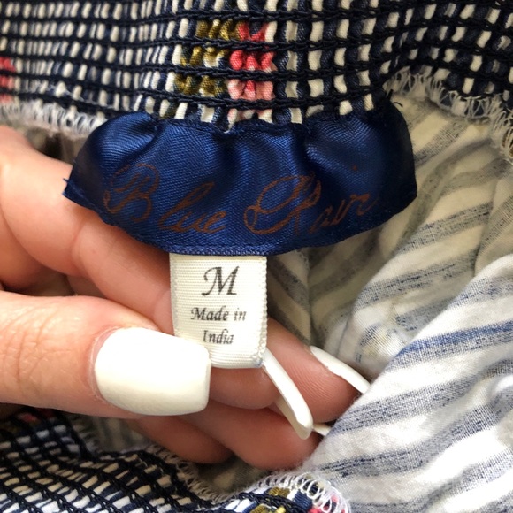 BLUE RAIN off the shoulder shirt - Picture 3 of 3